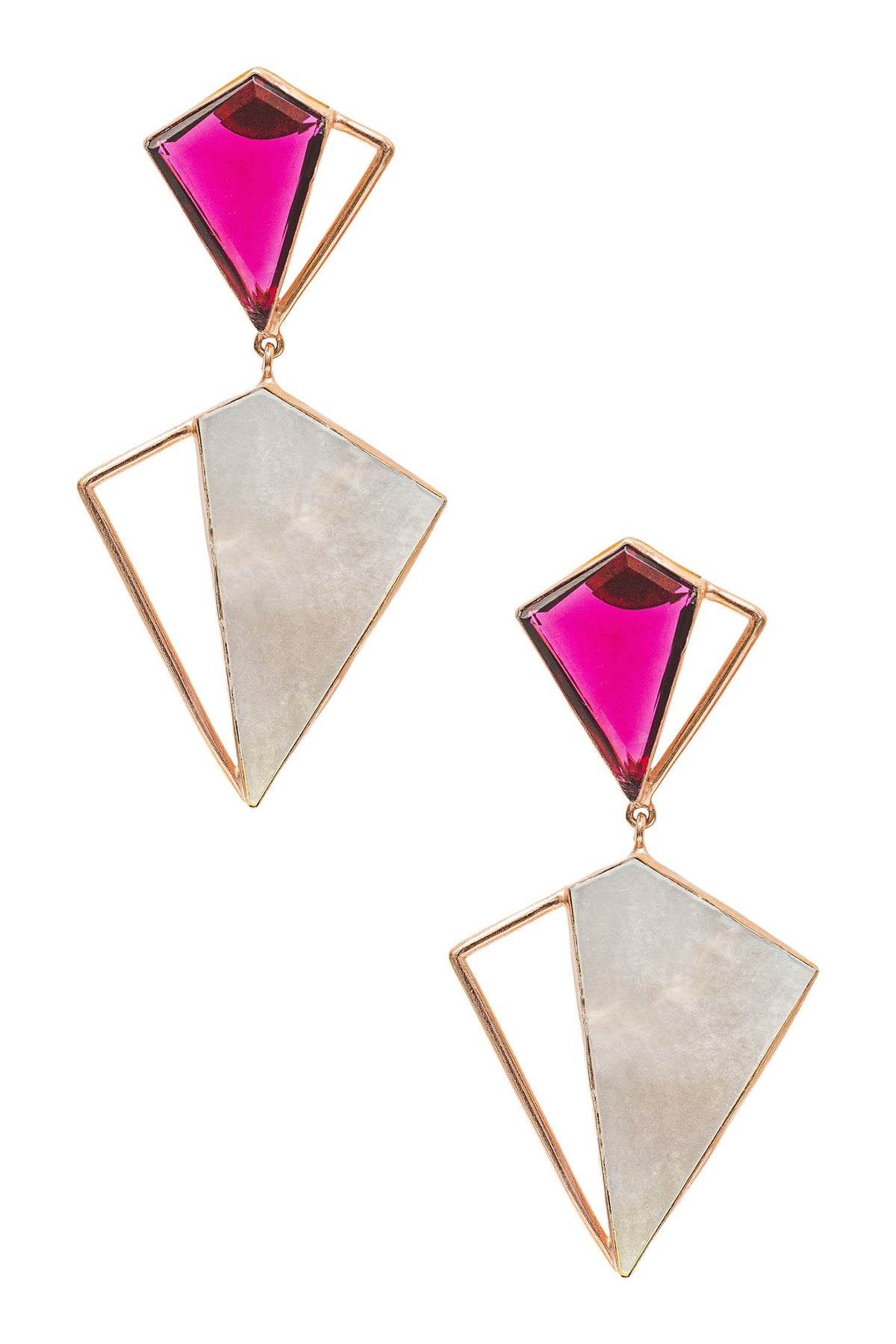 Geometric Stone Danglers 