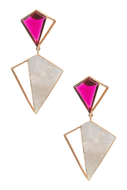 Geometric Stone Danglers 