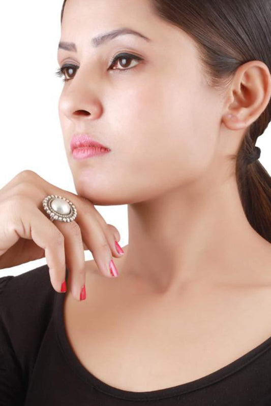 Handcrafted Carved Ring 