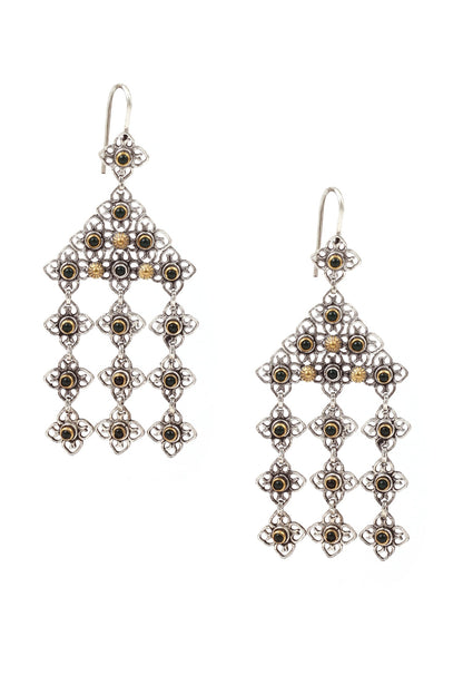 Handcrafted Cutwork Dangler Earrings 