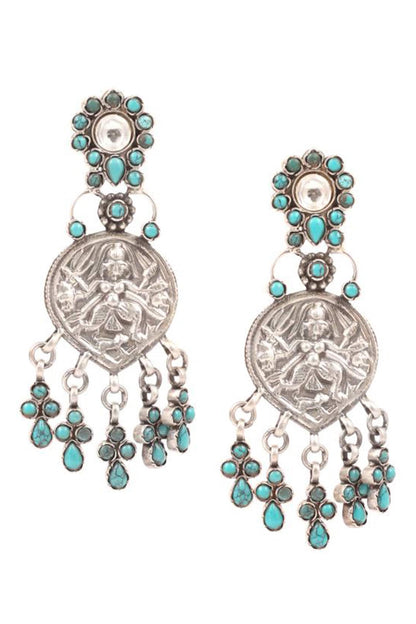 Carved Temple Earrings 