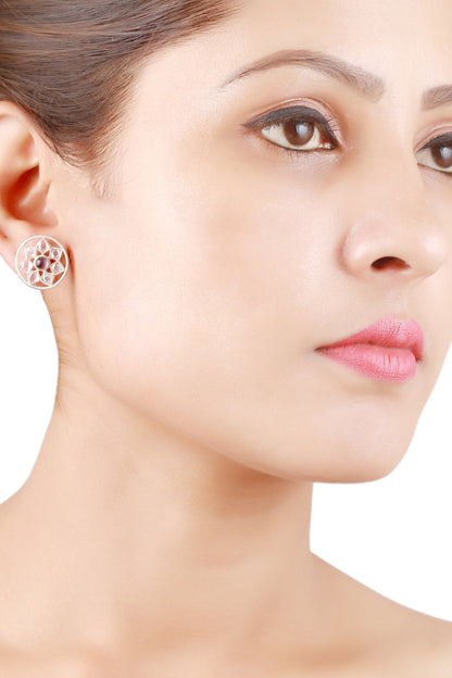 Floral Cutwork Earrings 