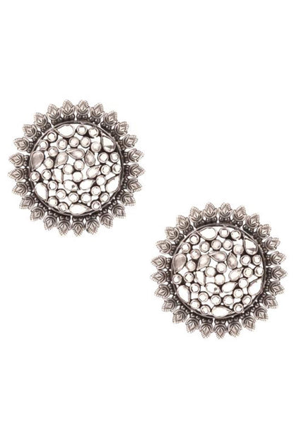 Stone Embellished Ear Studs 