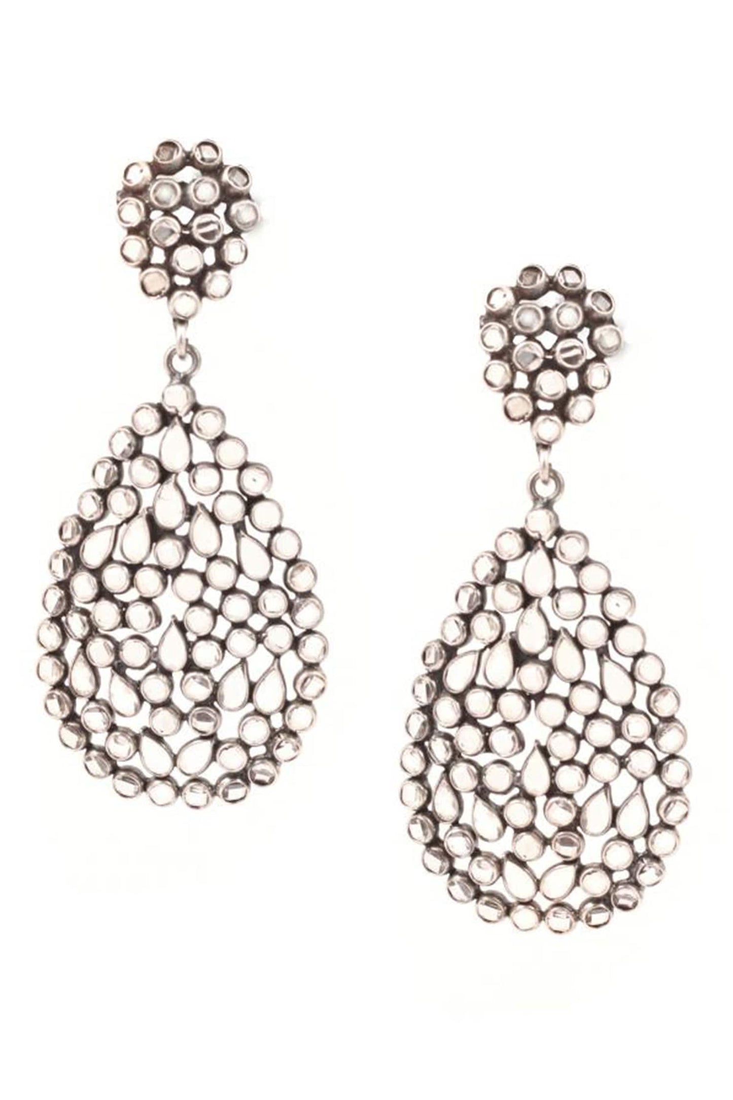 Stone Studded Dangler Earrings 
