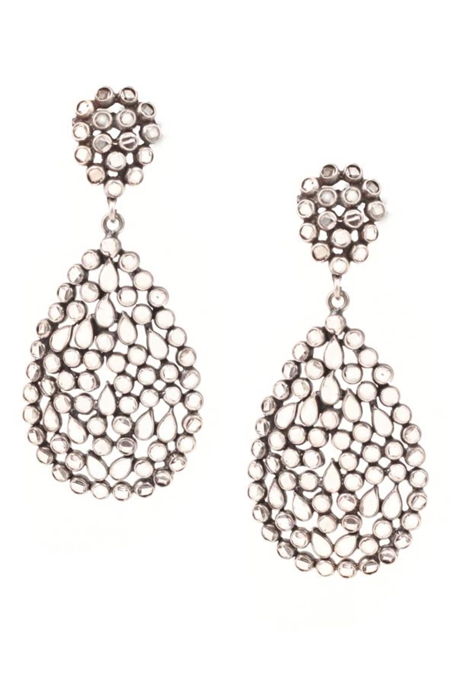 Stone Studded Dangler Earrings 