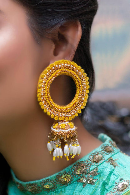 Bead Drop Hoops 