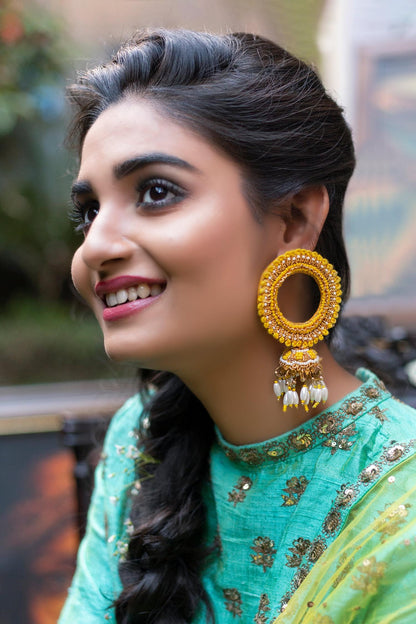 Bead Drop Hoops 