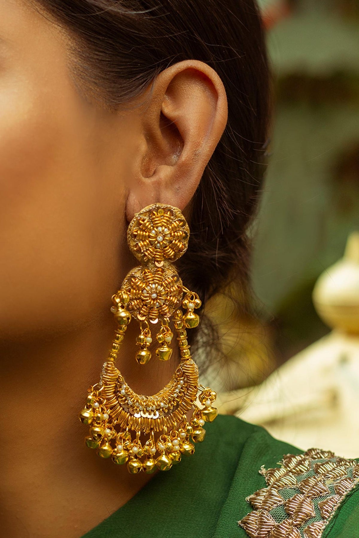 Sequin Embroidered Chandbalis 