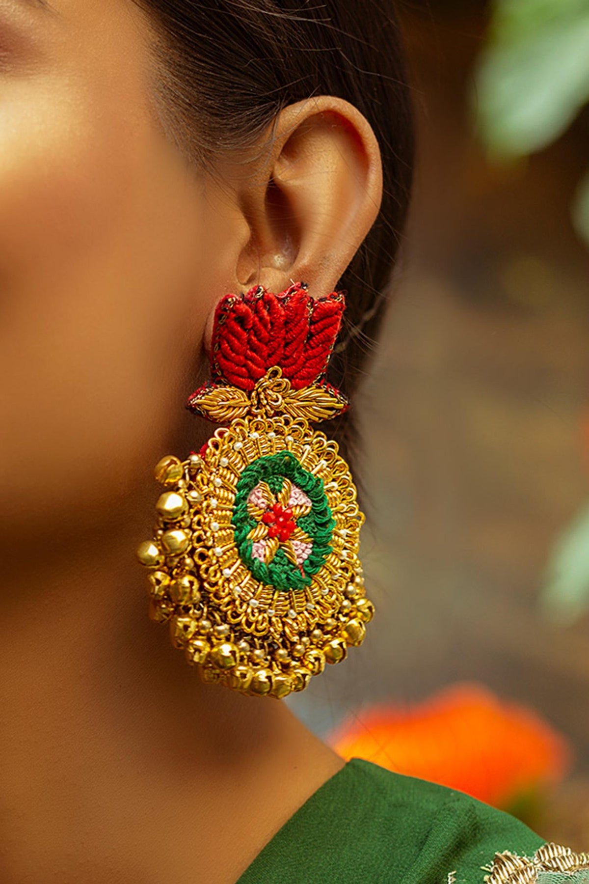 Ghungroo Drops Dangler Earrings 
