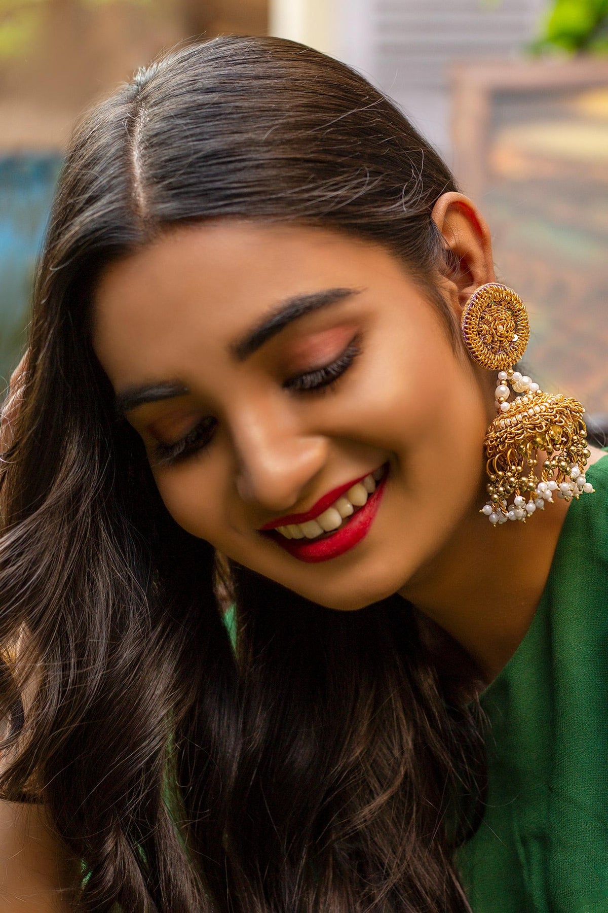 Pearl Drops Jhumkis 