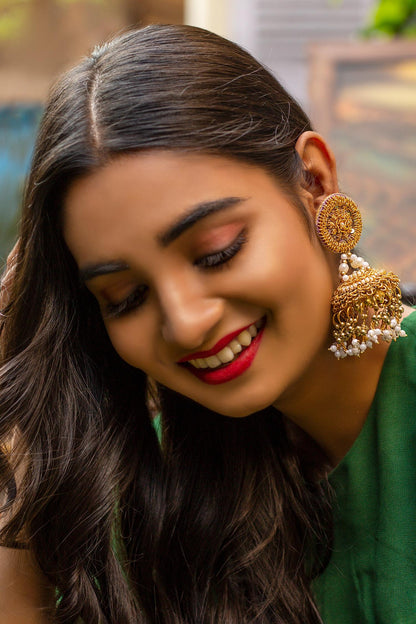 Pearl Drops Jhumkis 