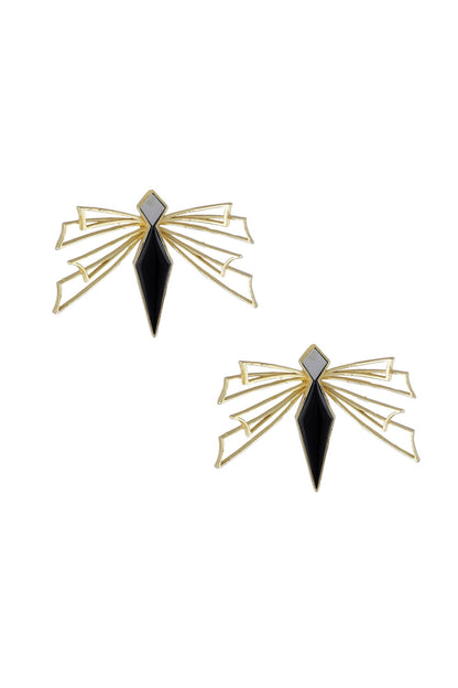 Eliza Enamelled Geometric Earrings 