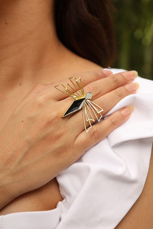 Erkin Enamelled Ring 