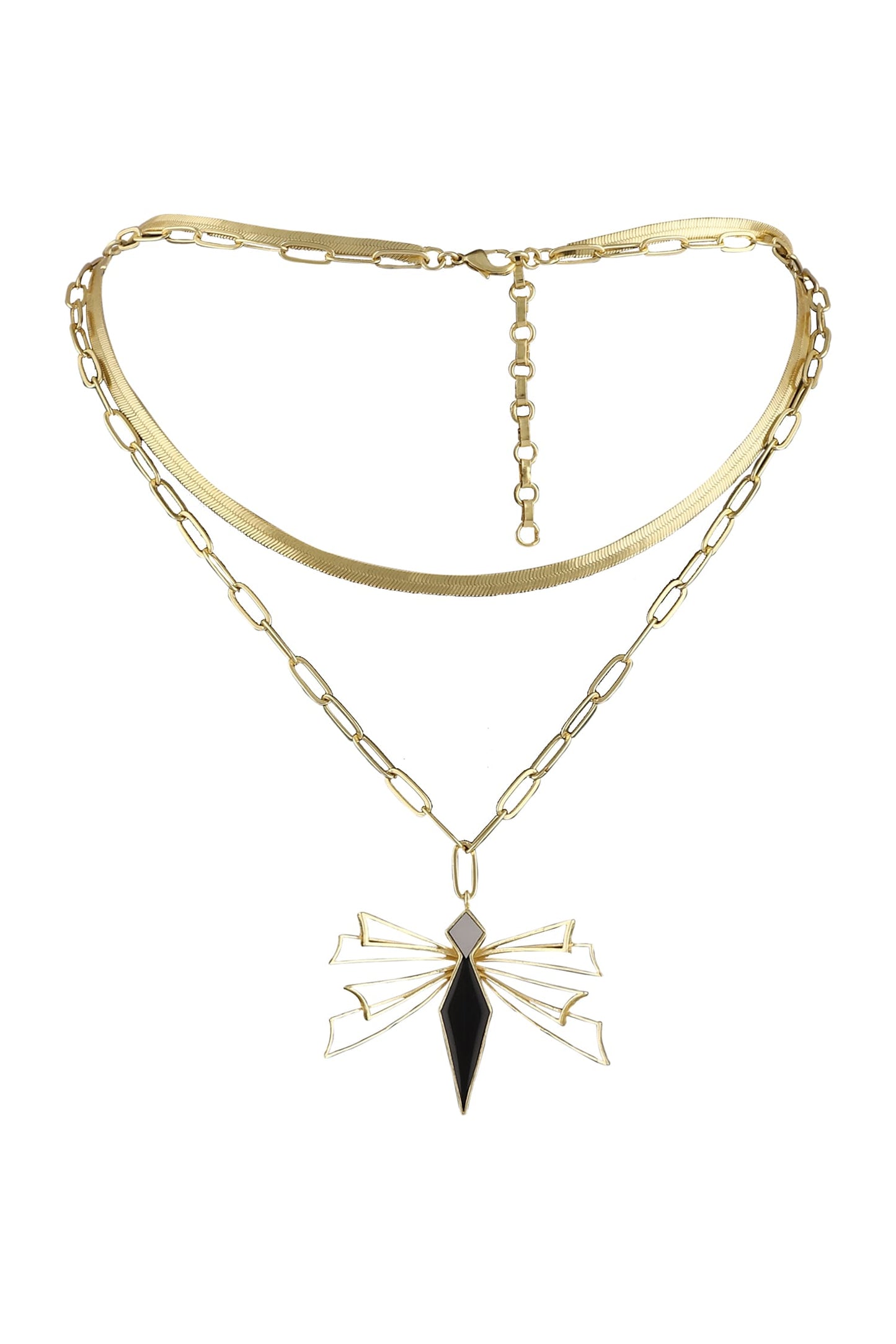 Elene Enamelled Layered Chain 