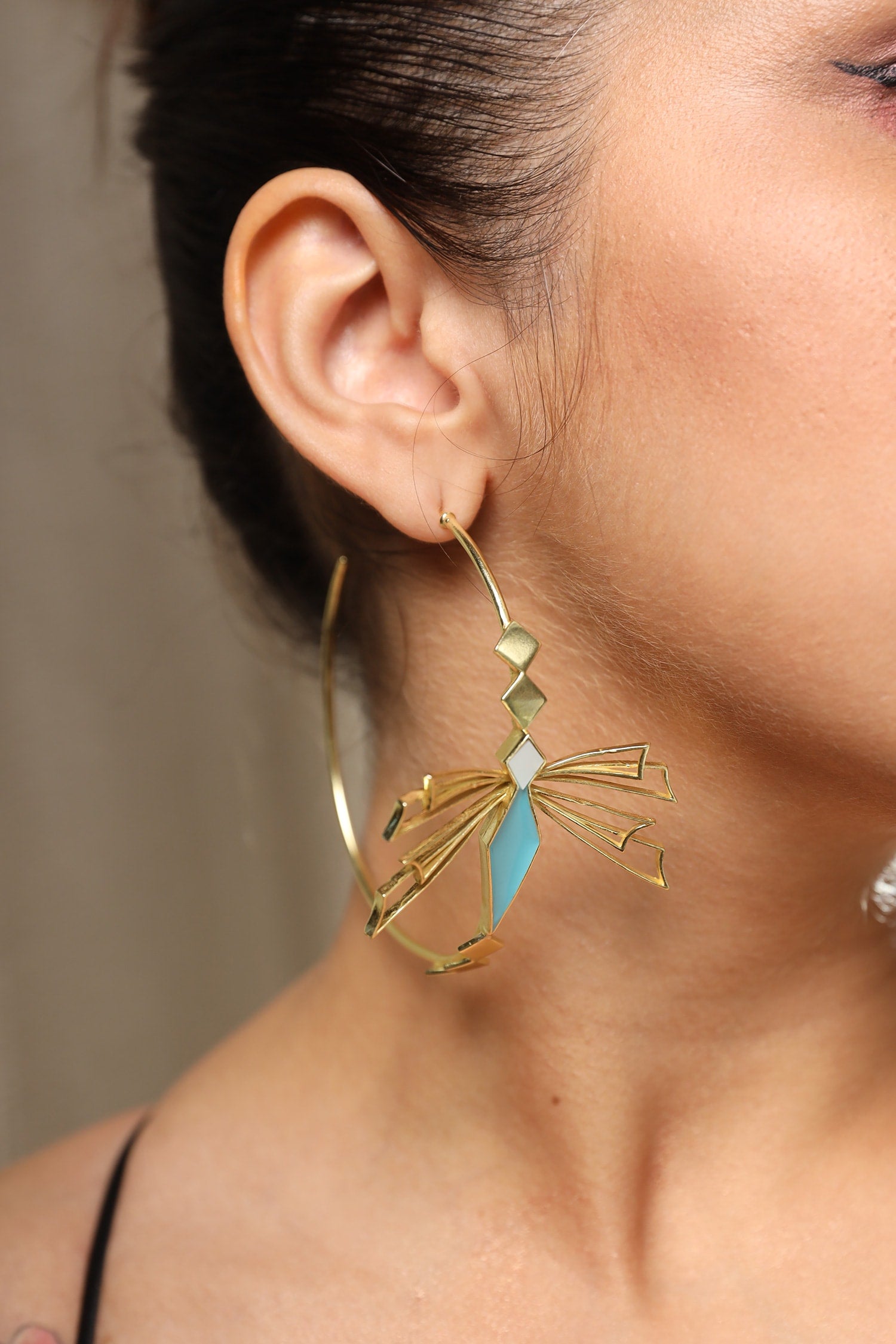 Elira Enamelled Hoops 