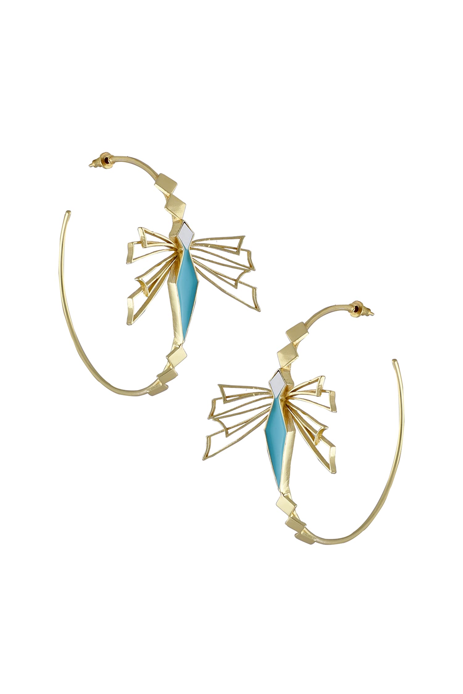 Elira Enamelled Hoops 