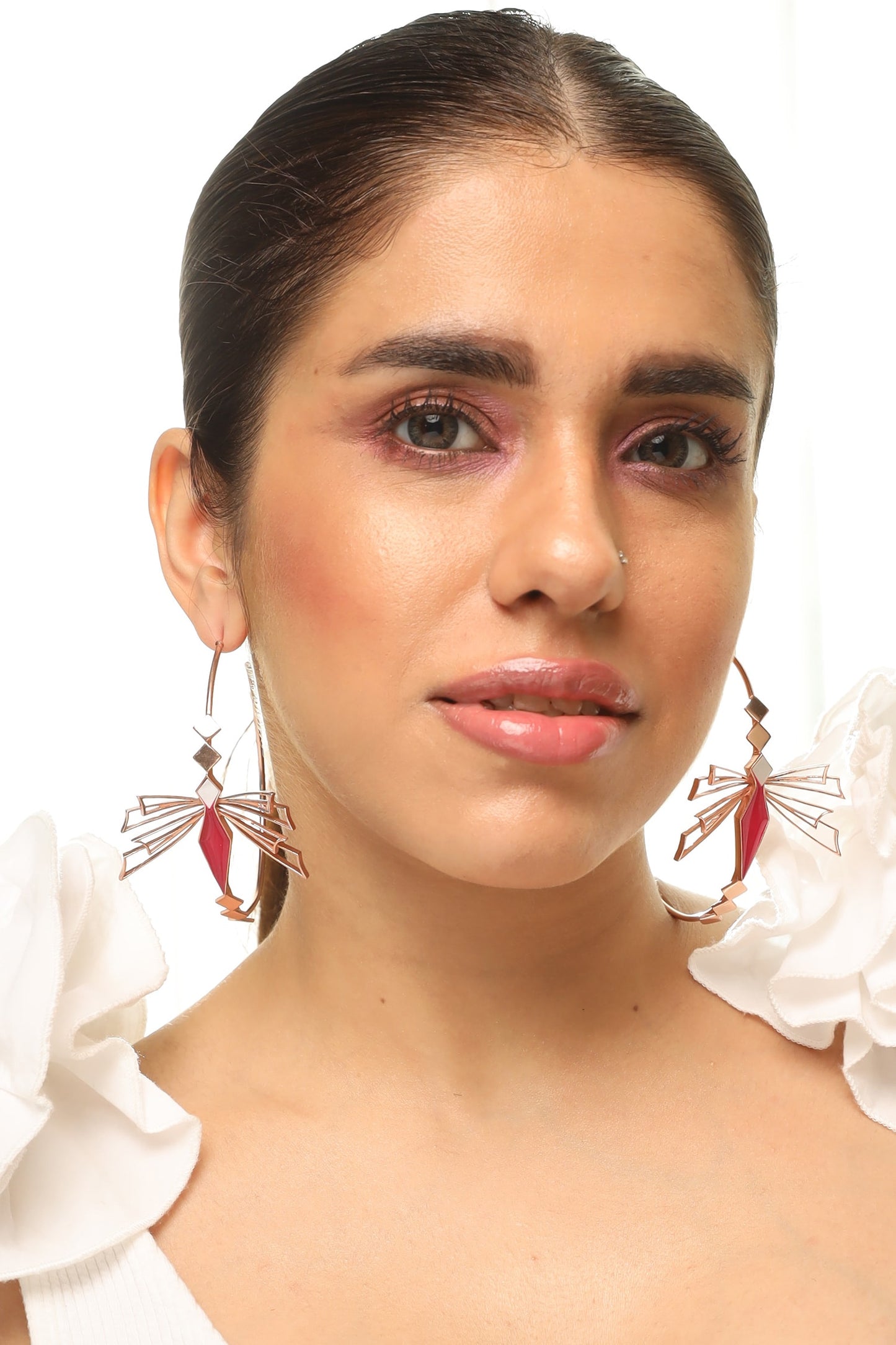Elira Enamelled Hoops 