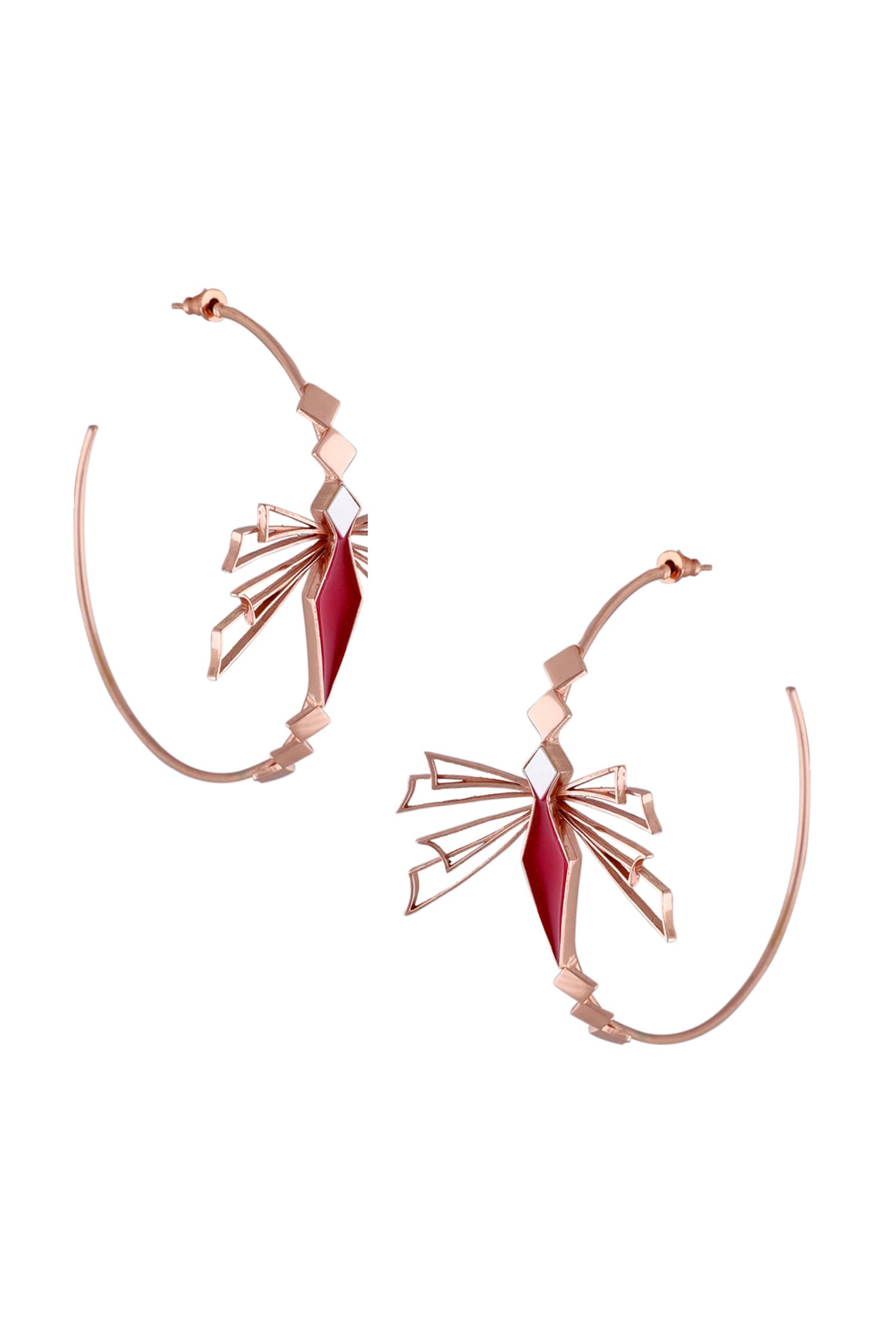 Elira Enamelled Hoops 