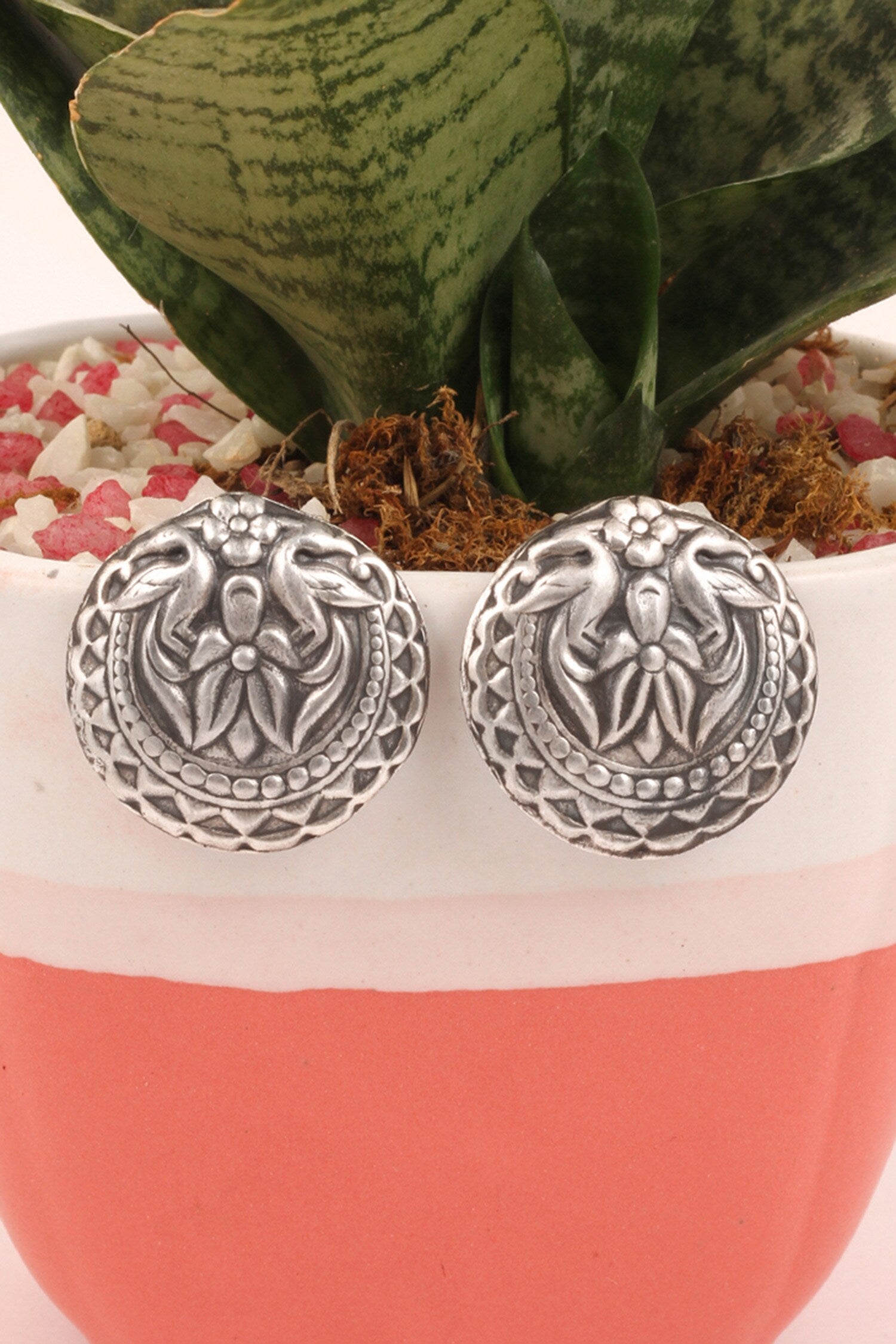 Handcrafted Carved Studs 