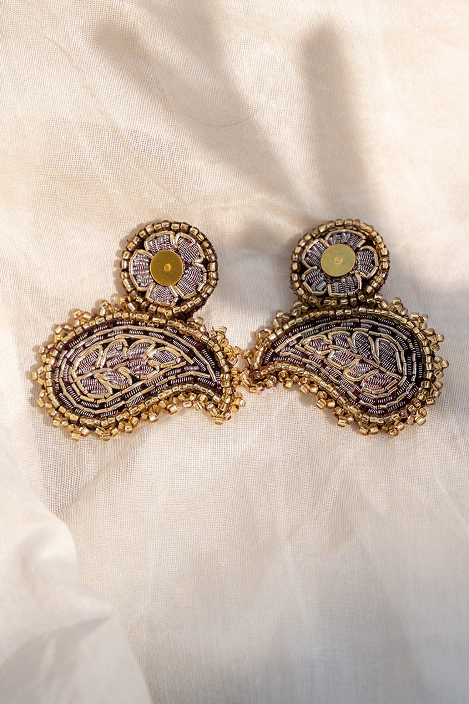Handcrafted Paisley Shape Earrings 
