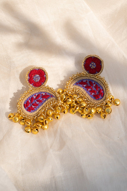 Handcrafted Paisley Shape Earrings 