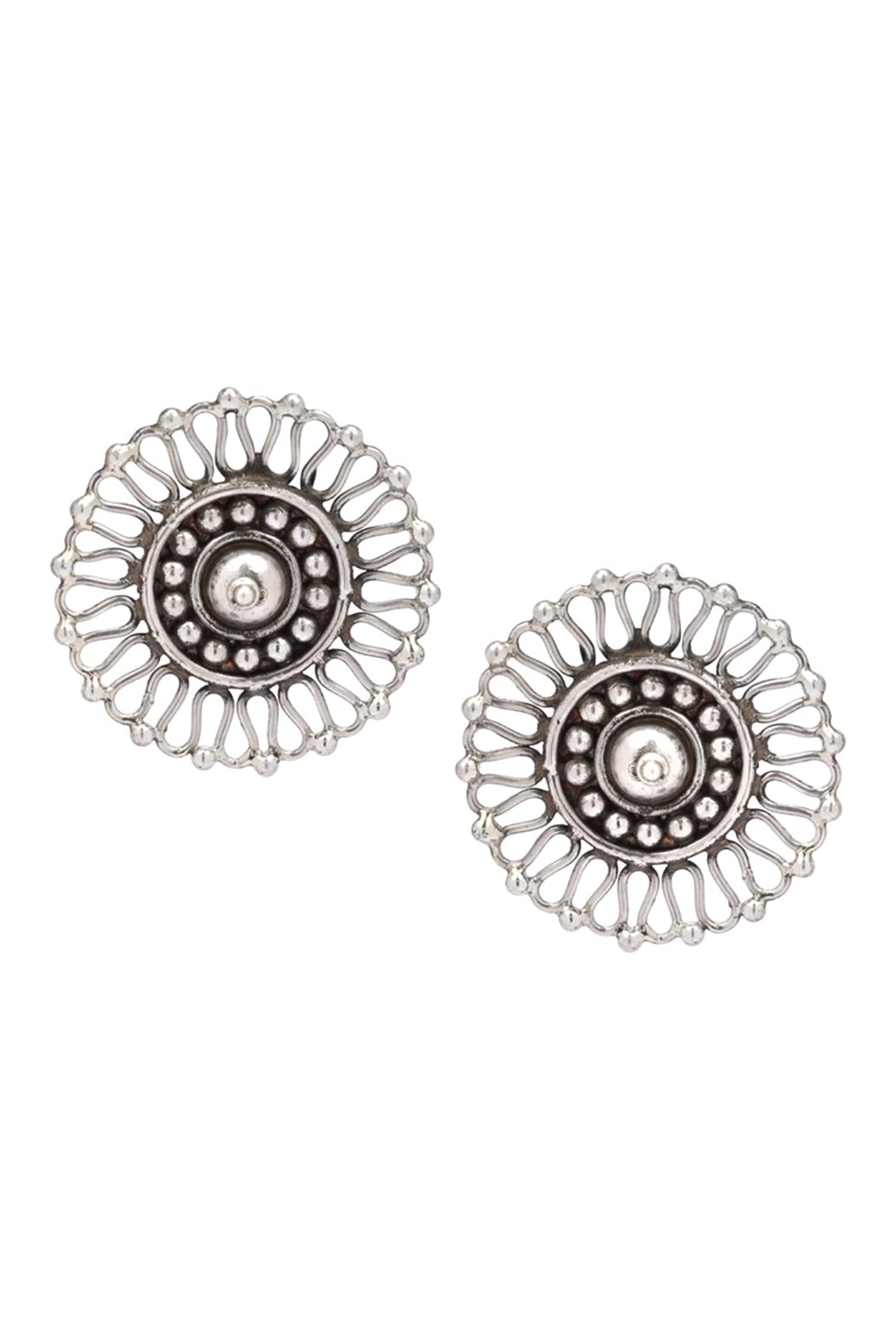 Handcrafted Cut-Out Stud Earrings 