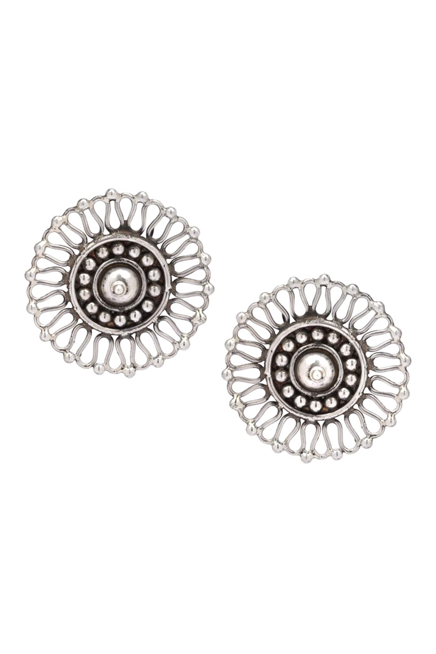 Handcrafted Cut-Out Stud Earrings 