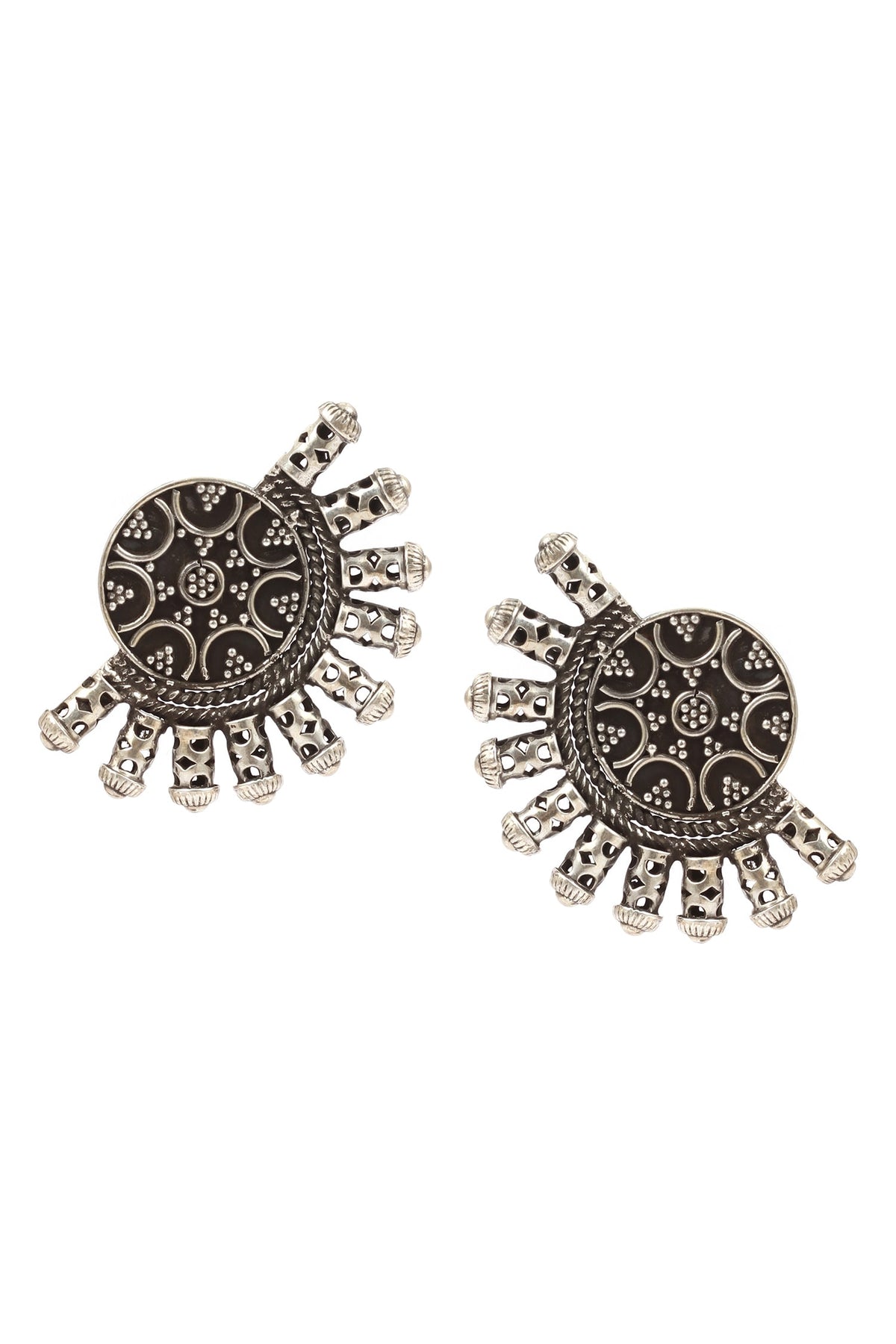 Handcrafted Geometric Stud Earring 