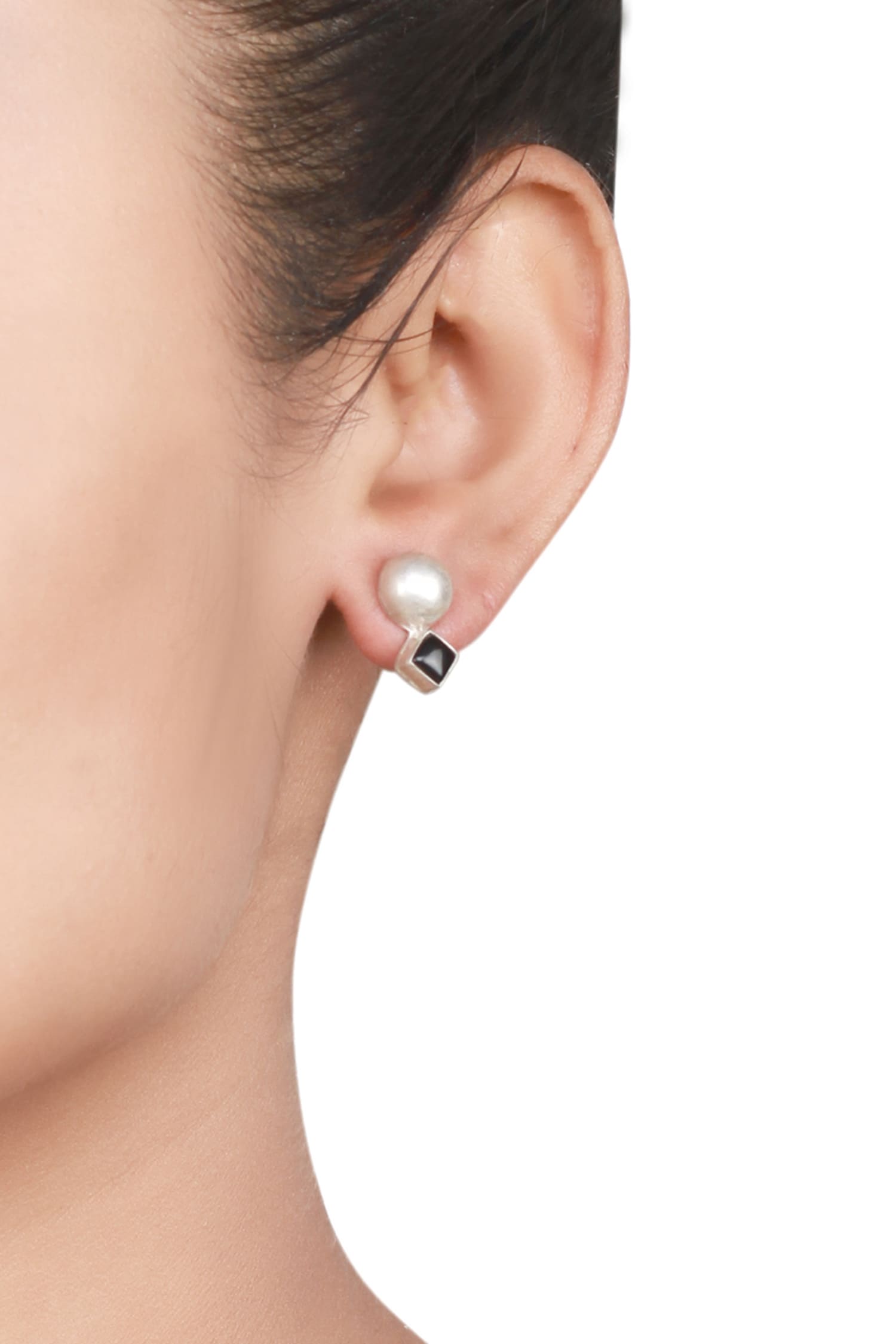 Handcrafted Geometric Stud Earring 