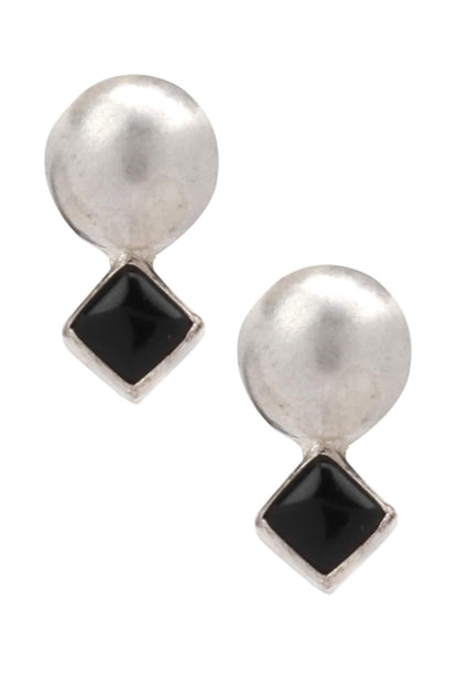Handcrafted Geometric Stud Earring 