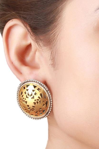 Floral Cut-out Stud Earrings 