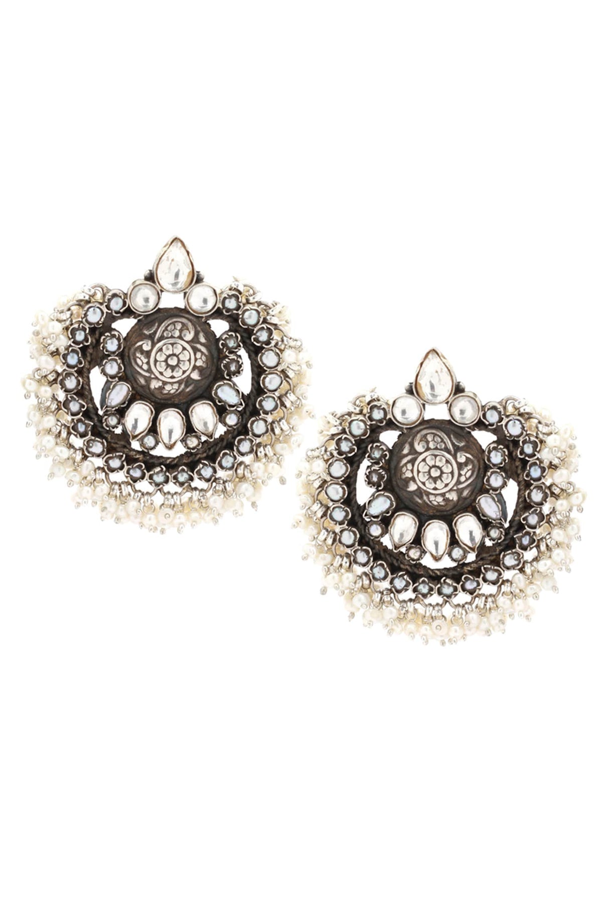 Handcrafted Stone Drop Chandbalis 