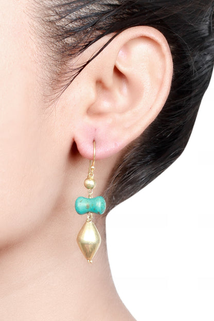 Stone Drop Dangler Earrings 