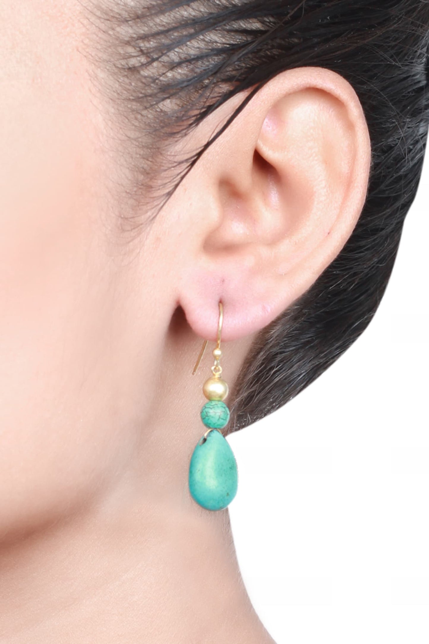 Stone Drop Dangler Earrings 