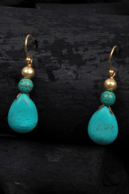 Stone Drop Dangler Earrings 