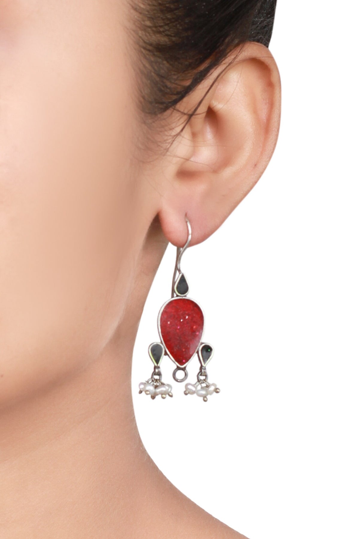 Stone Embellished Earrings 