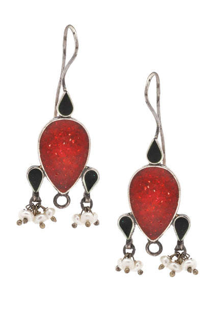 Stone Embellished Earrings 
