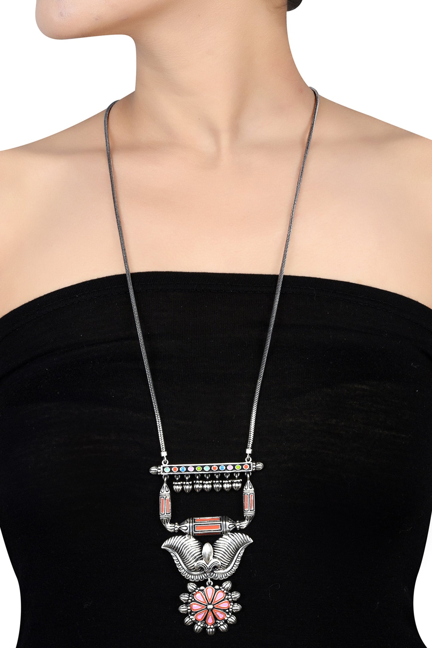Flower Taveez Necklace 