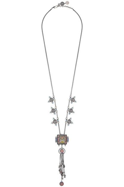 Hand Painted Taveez Charm Necklace 