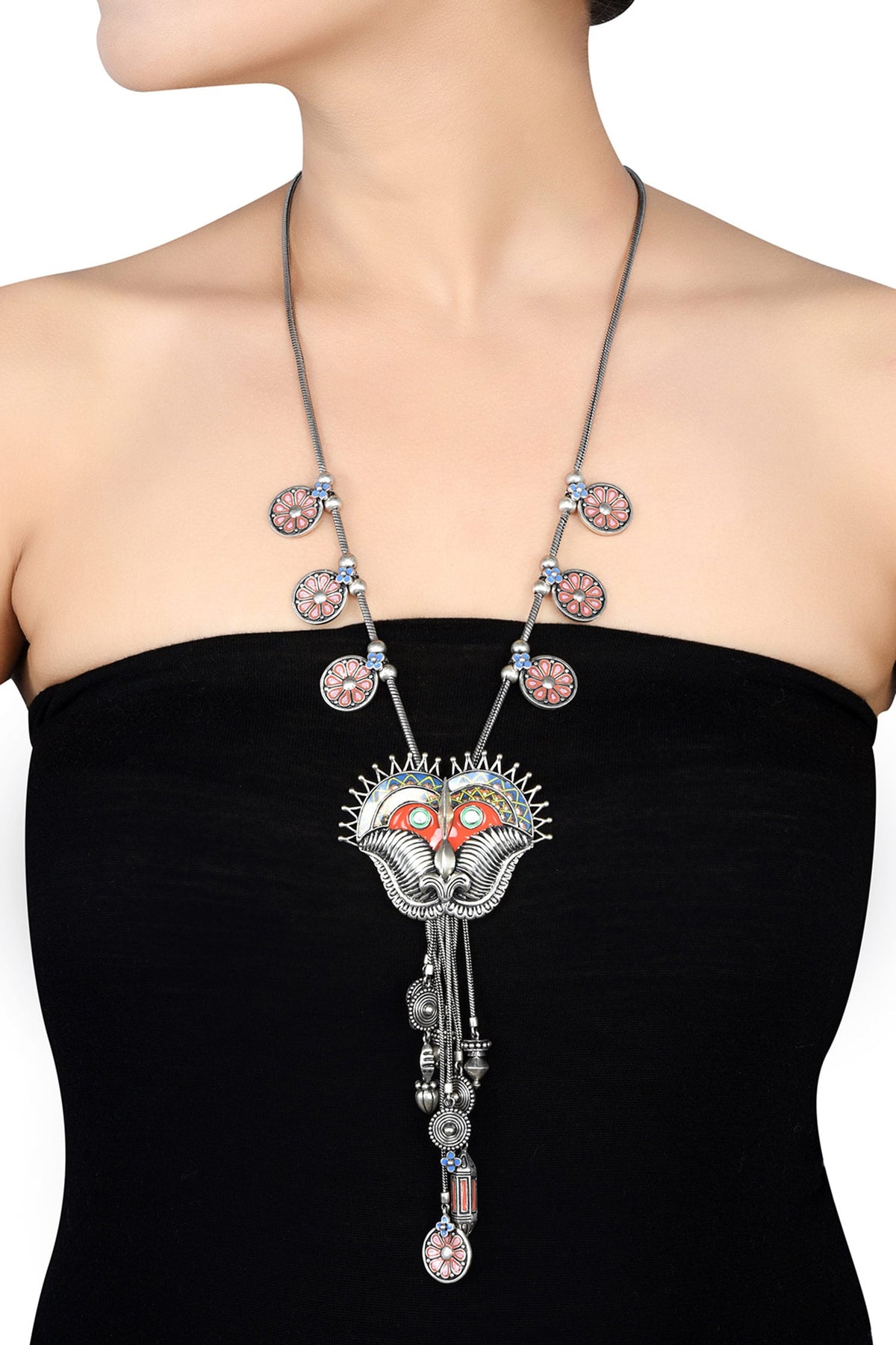 Kirtimukha Charm Necklace 