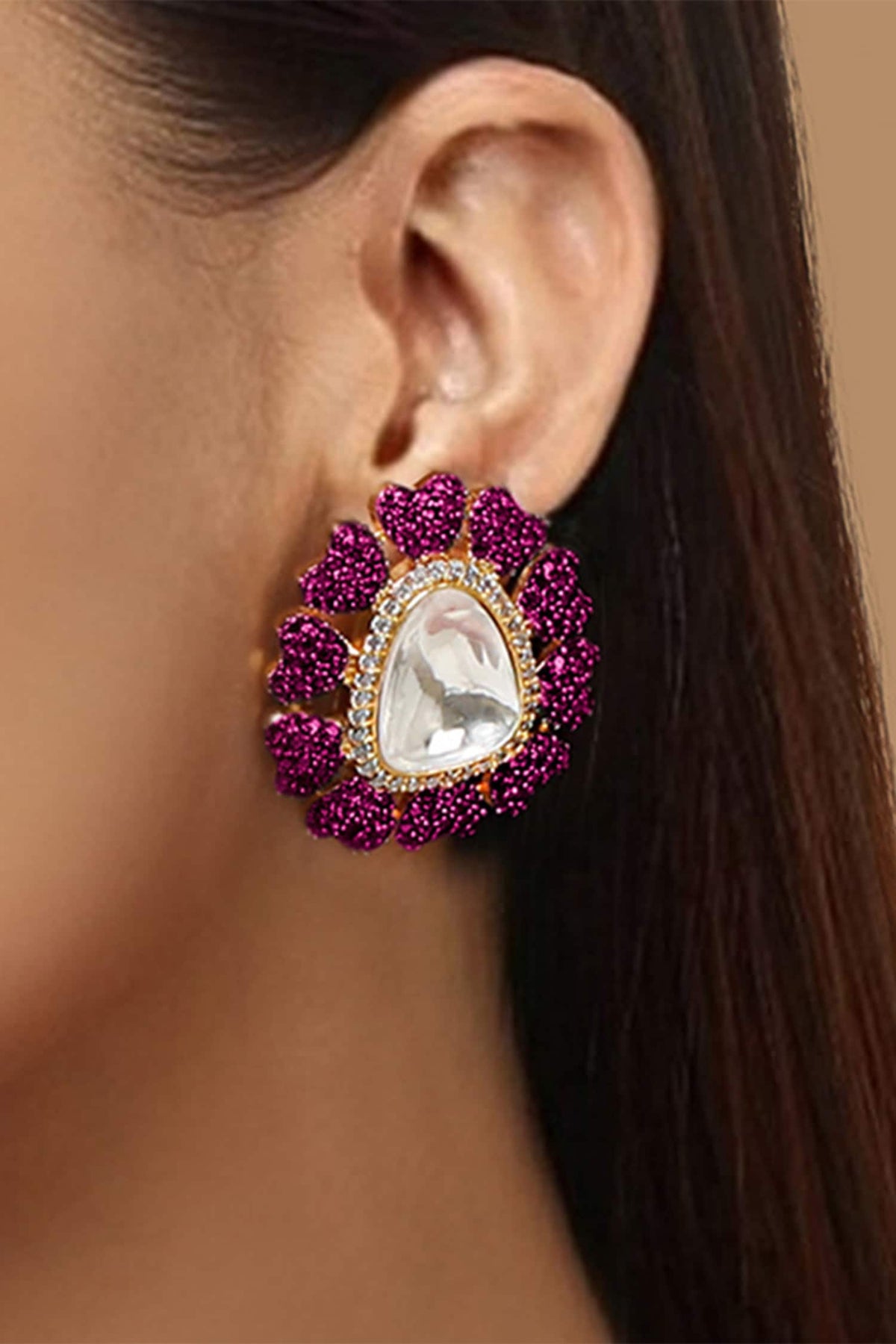 Kundan Stud Earrings 