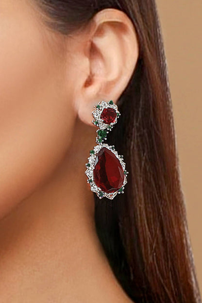 Stone Embellished Cocktail Earrings 
