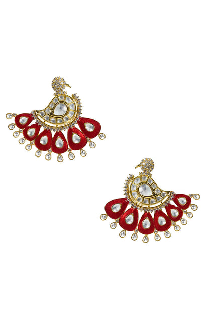 Peacock Shape Stud Earrings 