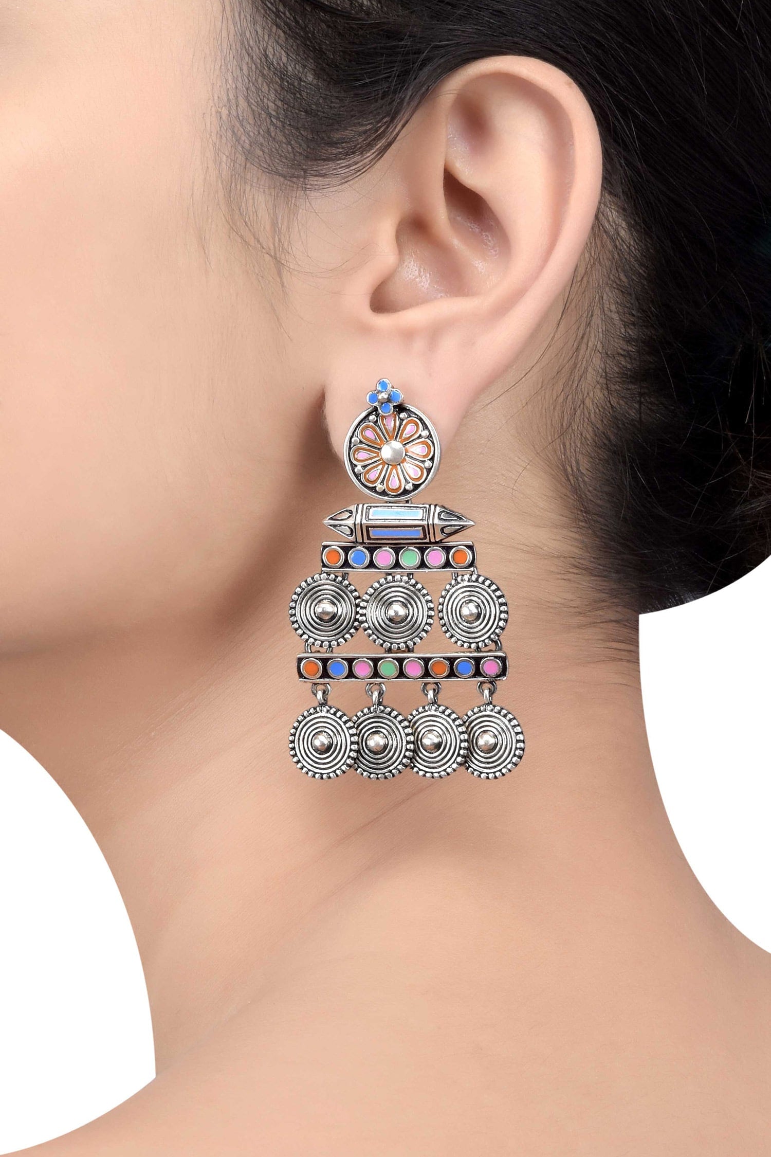 Coin Charm Taveez Earrings 