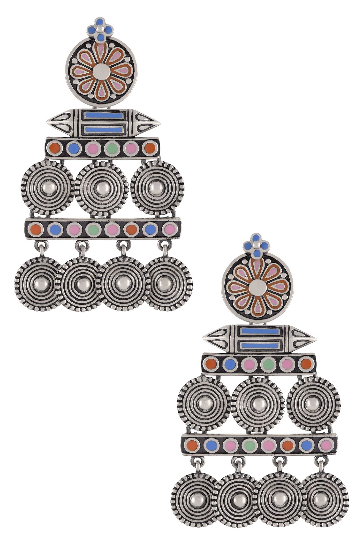 Coin Charm Taveez Earrings 