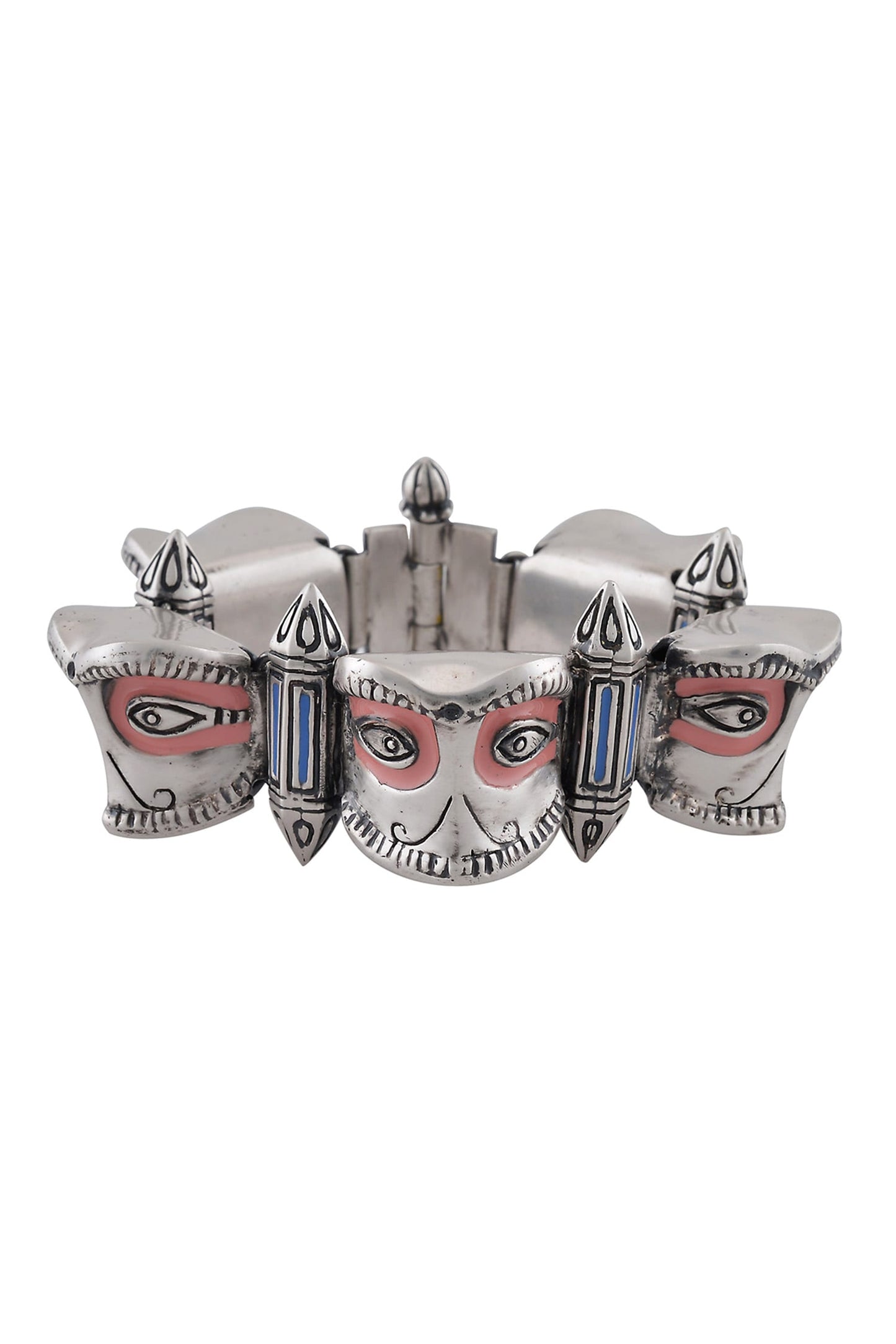 Pastel Enamel Makra Face Bracelet 