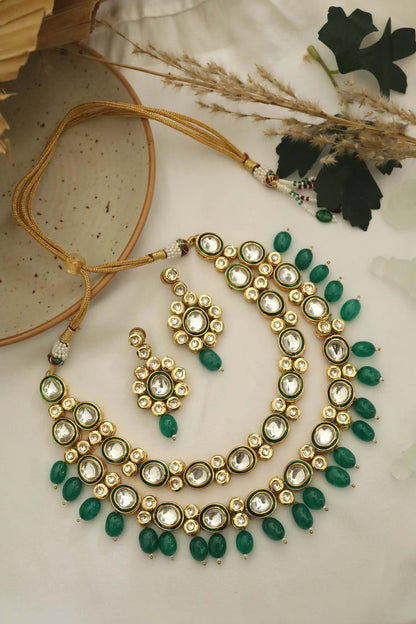 Kundan Layered Necklace Set 