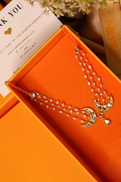 Chaand Roop Pearl Embellished Choker Necklace 