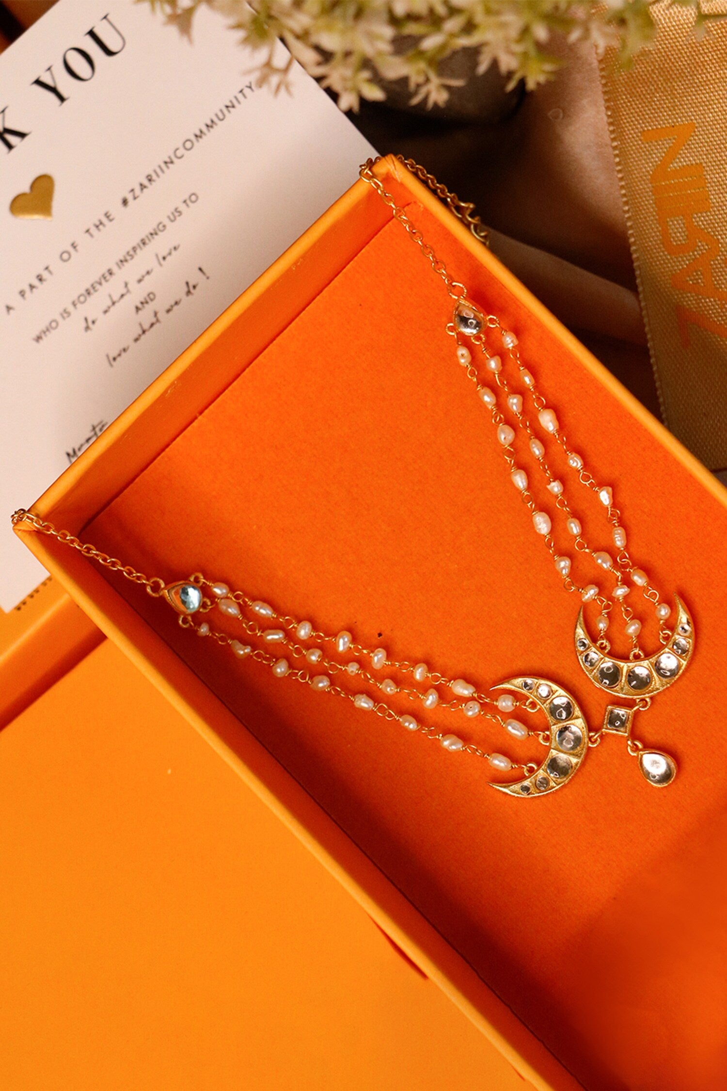 Chaand Roop Pearl Embellished Choker Necklace 