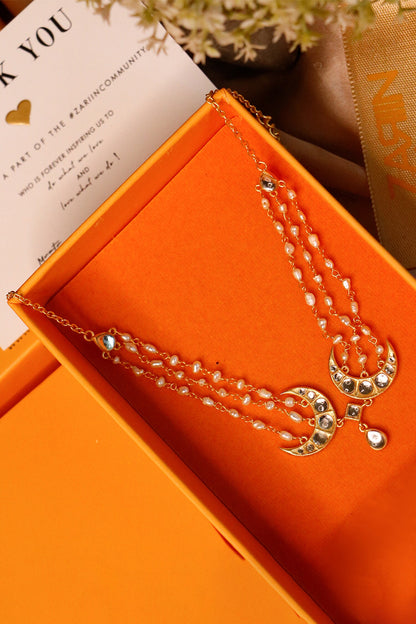Chaand Roop Pearl Embellished Choker Necklace 